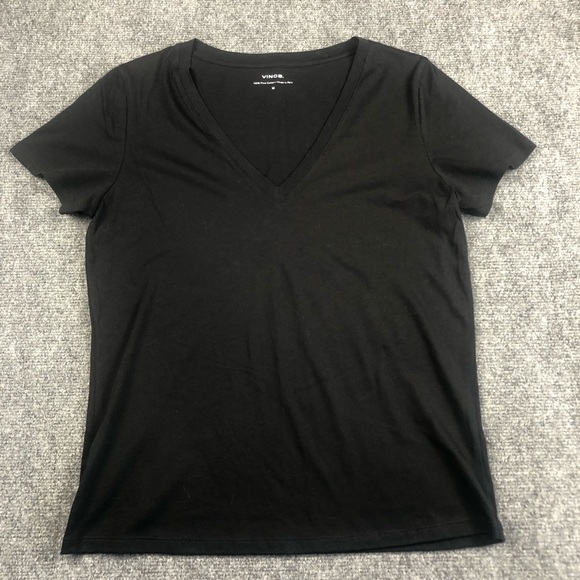 Vince Tops - Vince Women's Essential Pima Cotton V-Neck Tee